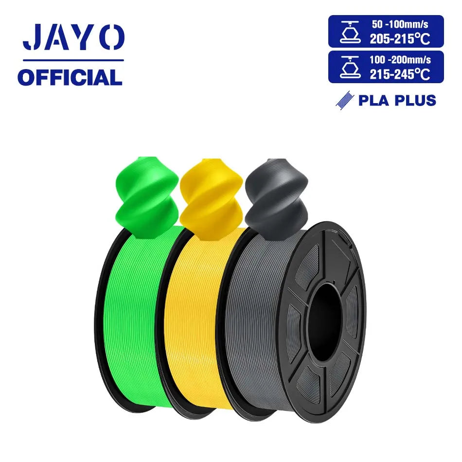 JAYO PLA+ 3D Filament PLA Plus 3D Printer Filament Neatly Wound PLA 1.75mm For FDM 3D Printers High Toughness Materials