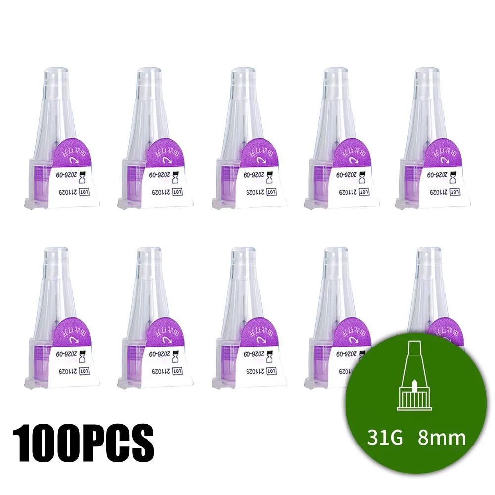 10/30/50/100Pcs Insulin Cartridges For Lilly Insulin Injection Pen Individual Packaging Medical Insulin Pen Tip 4mm 6mm 8mm