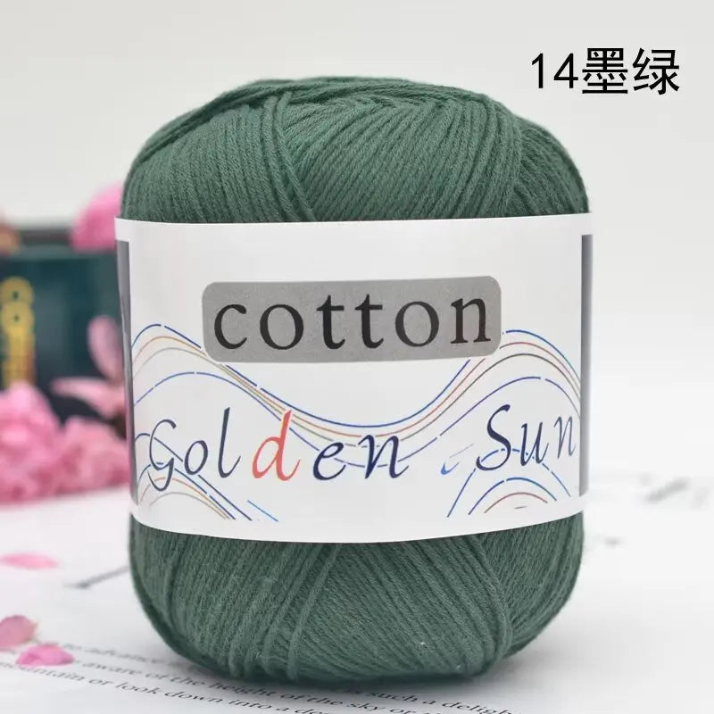 1Pc 50g Hand knitting 100% cotton yarn soft crochet yarn to knit sweater blanket hat line crocheting amigurumi doll bag threads