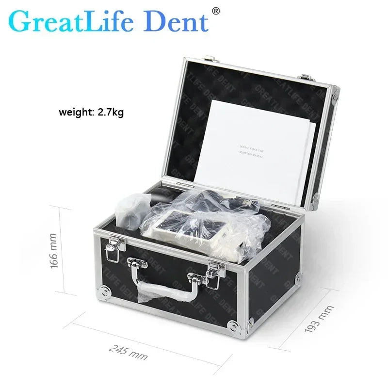 GreatLife US MX EU GCC Stock Portable Dental X-ray Machine X-Ray Unit with Built-in Display Sensor Digital HD Image Veterinary