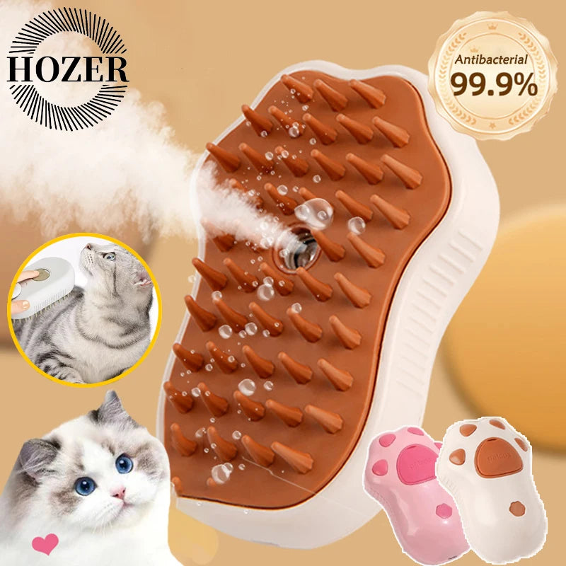 Cat Dog Steamy Brush Steam Brush Electric Sprayer for Massage Pet Grooming tool Shedding 3 in 1 Electric Sprays Massage Combs