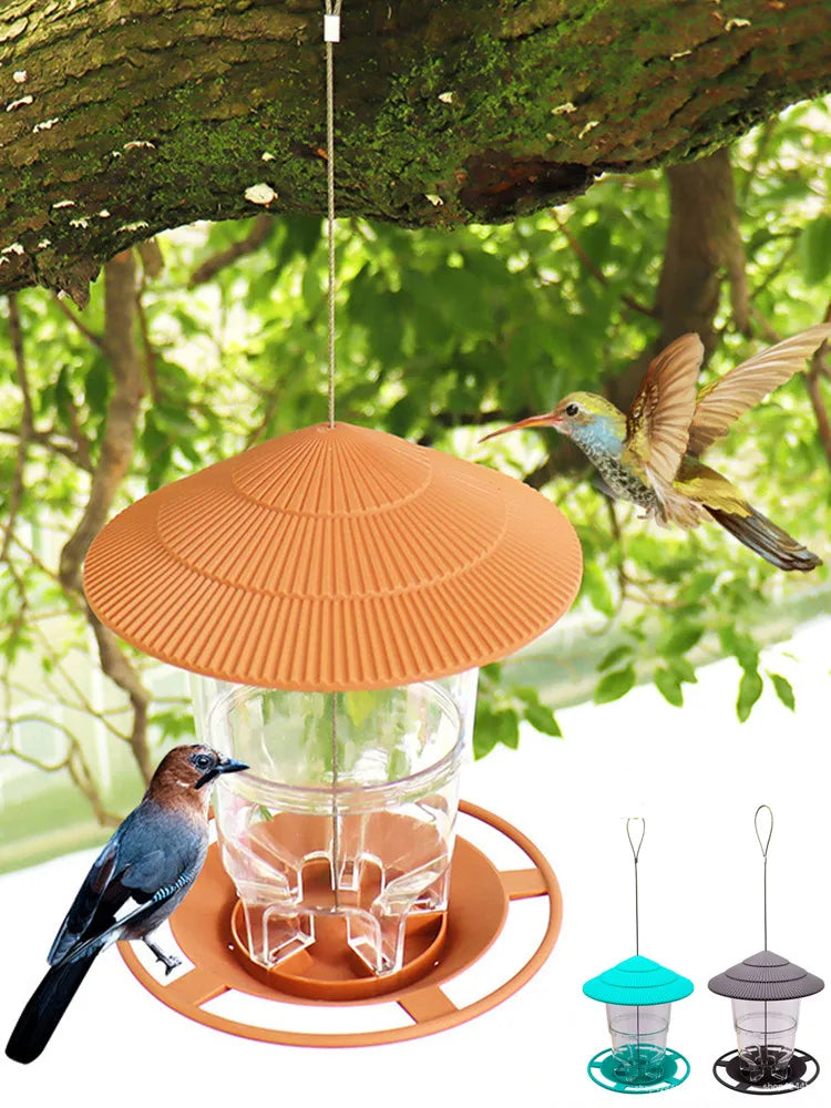 Waterproof Hanging Wild Bird Seed Feeder Bird Feeding Tool Garden Paddock Outdoor Decoration Pet Supplies Tableware Bird Feeder