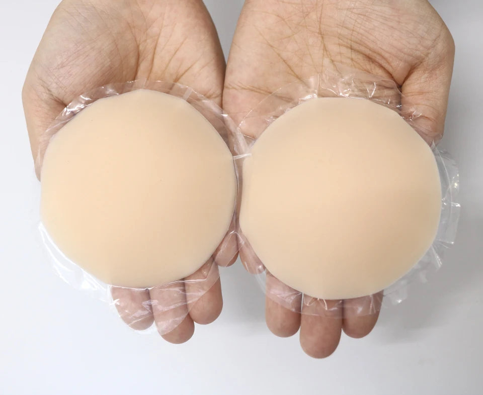 Nipple Cover Pasties Silicone Adhesive Sticky Bra Liner For Women Reusable Breast Sticker No Show Invisible Boob Tape