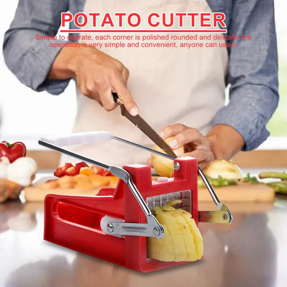 Stainless Steel Potato Dicer Slicer Machine Commercial Vegetable Chopper for Restaurant Home Kitchen for Potato Carrot Cucumbers