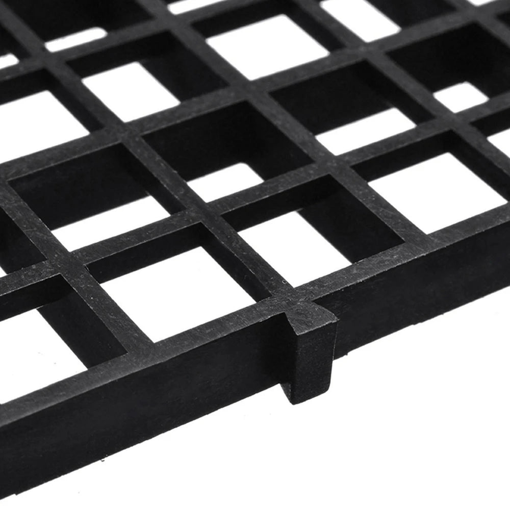 8PCS Plastic Fish Grid Divider Durable Holder Fish Tank Tray Egg Crate Aquarium