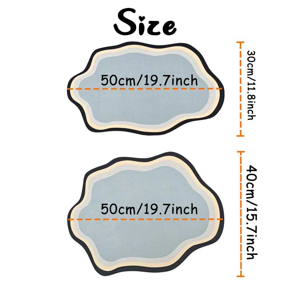  Custom Pet Feeding Mat Cute Shape Dog Diatom Mud Floor Mat Non-Slip Waterproof Home Decoration Dog Feeding Pad