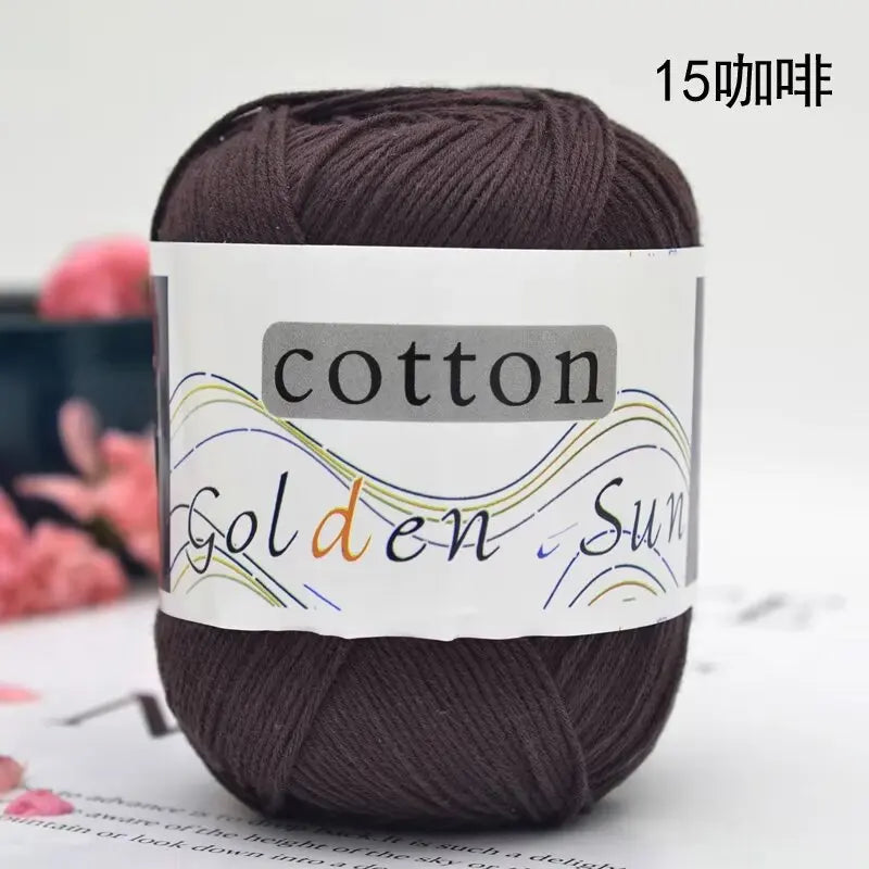 1Pc 50g Hand knitting 100% cotton yarn soft crochet yarn to knit sweater blanket hat line crocheting amigurumi doll bag threads