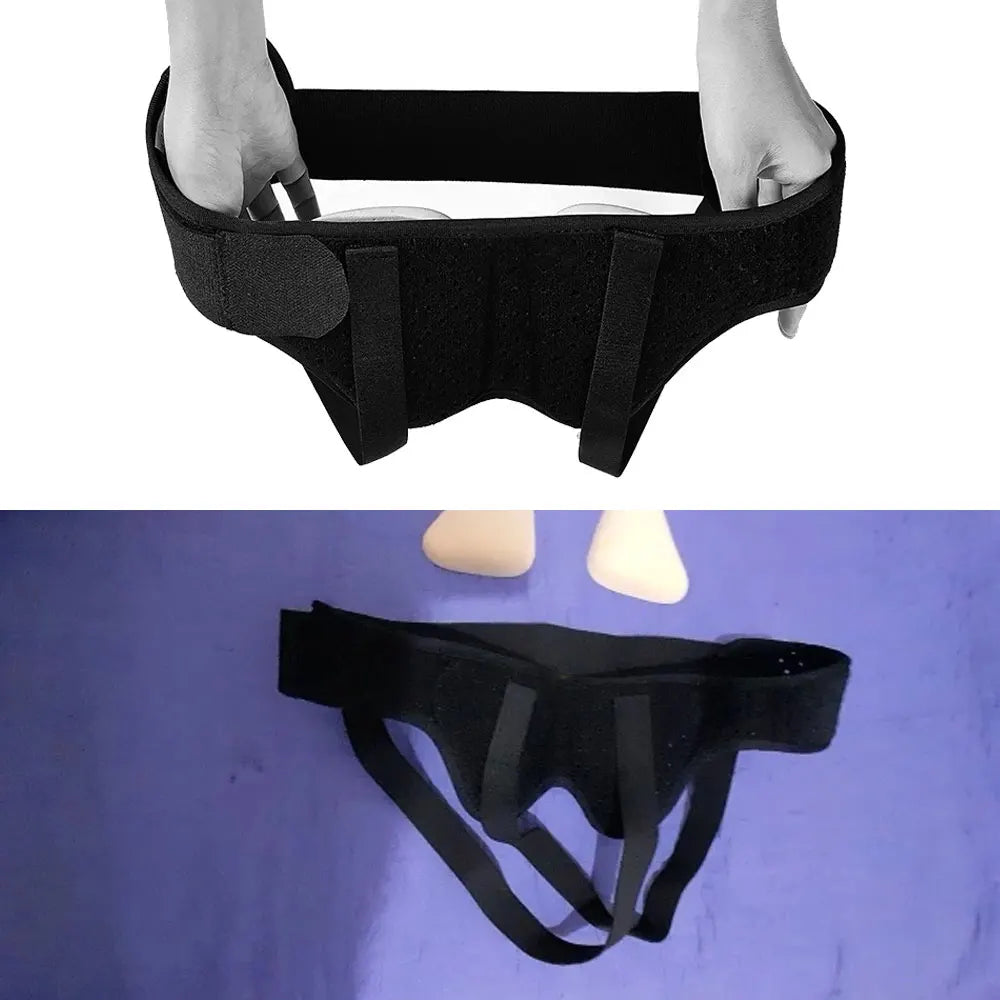 1Pcs Hernia Belt Truss for Inguinal or Sports Hernia Support Brace Pain Relief Recovery Strap with 2 Removable Compression Pads