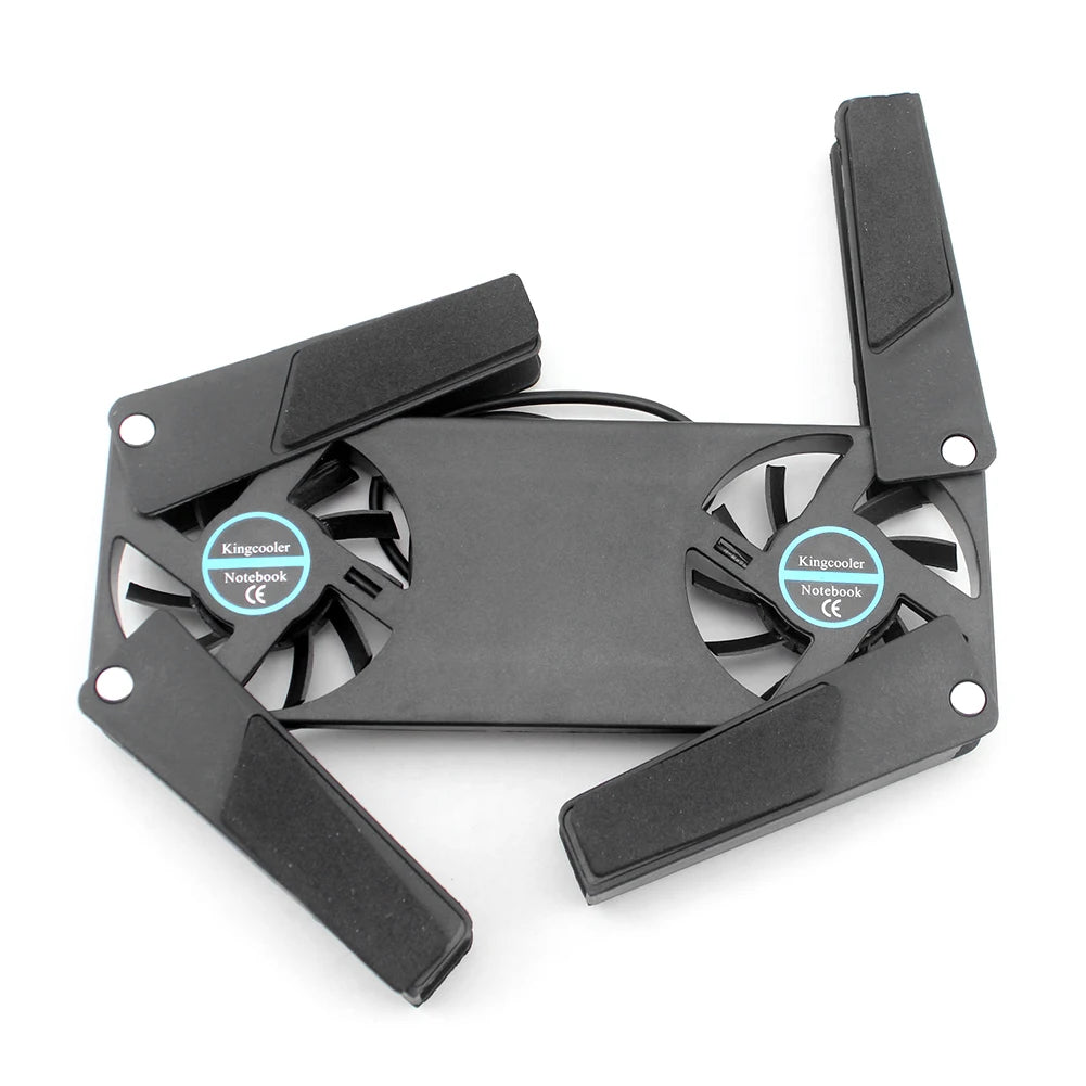 1-5PCS Foldable Cooling Pad Laptop Cooler with 2 Fans Laptop Stand USB Powered for 7-15 inch Notebook PC Display Cooler Holder