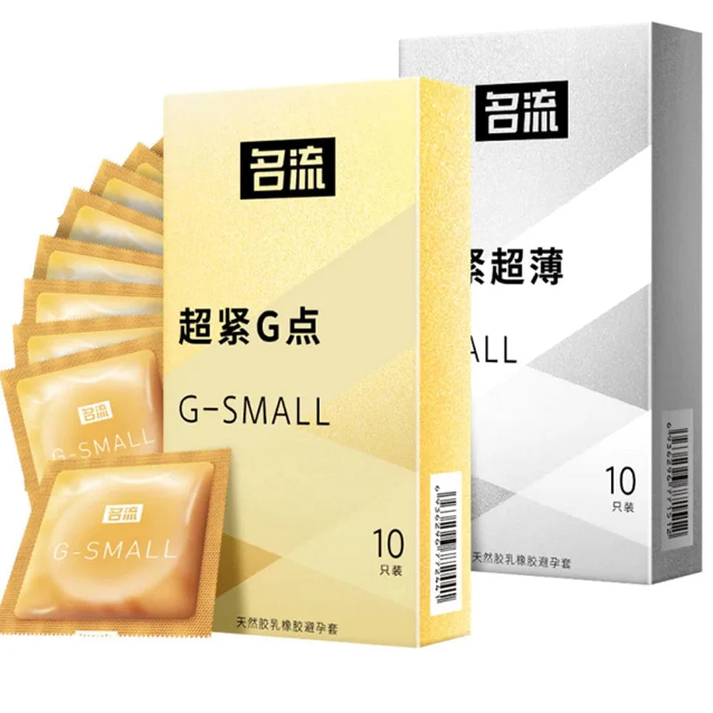45mm 49mm Tight Ribed Spikes Condoms 10Pcs Long Delayed Pleasure Latex Penis Sleeve Safe Contraception Lubrication Sex Toys