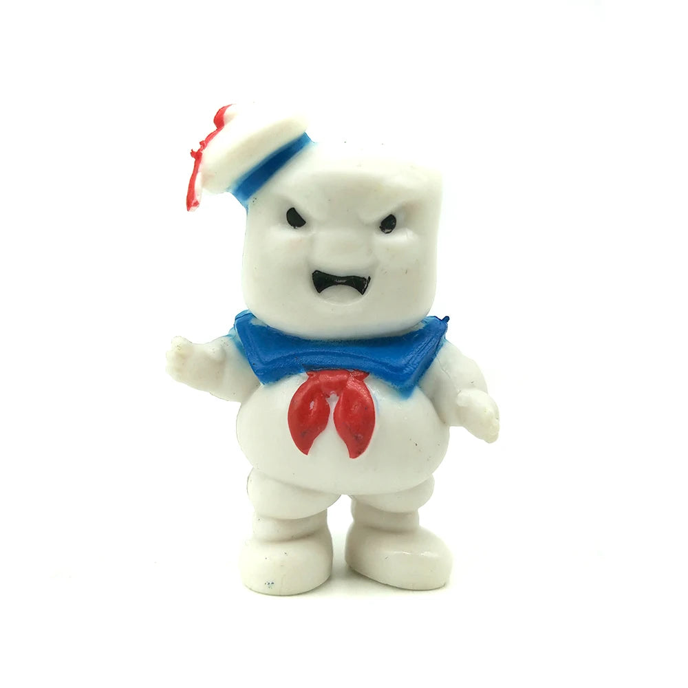 8pcs cute Vintage Ghostbusters 3 Stay Puft Marshmallow Man Sailor Action Figure Toy Doll