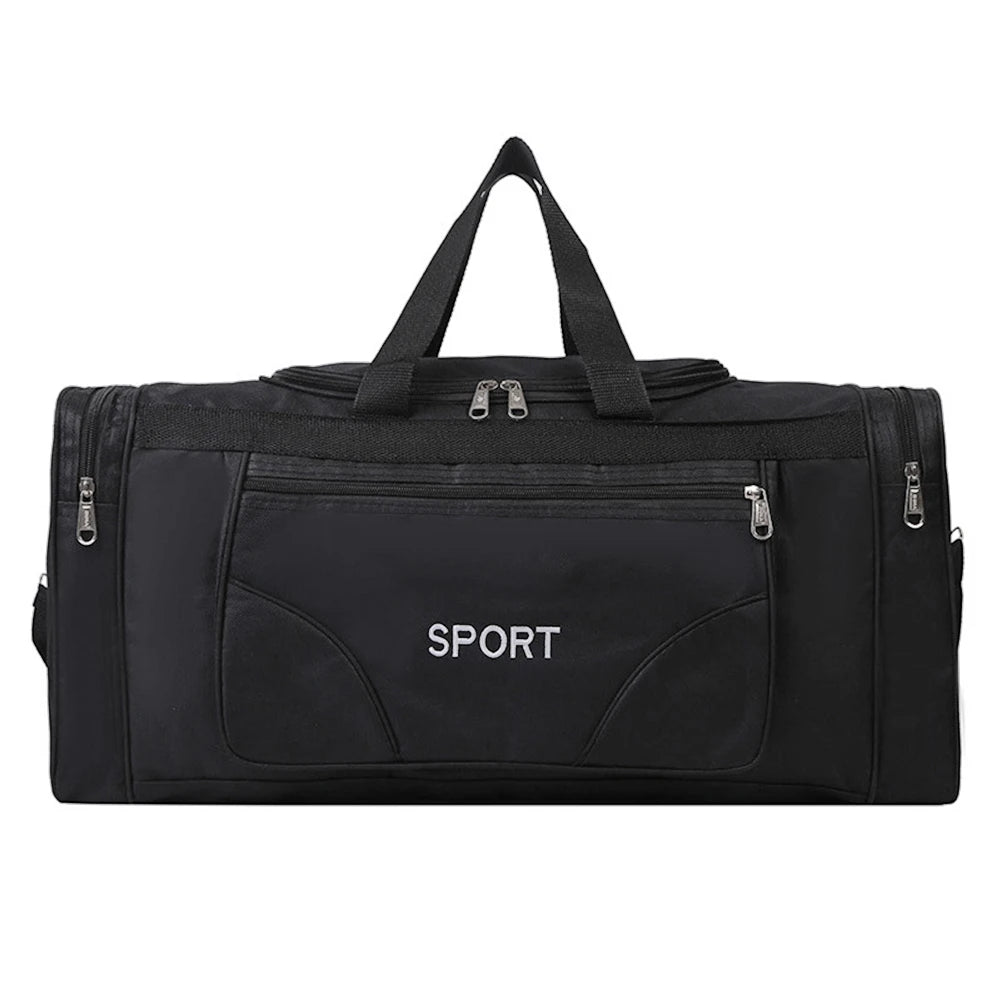 Oxford Fitness Bag Large Capacity Yoga Sports Backpack Wear-resistant Adjustable Shoulder Strap with Zipper for Outdoor Football