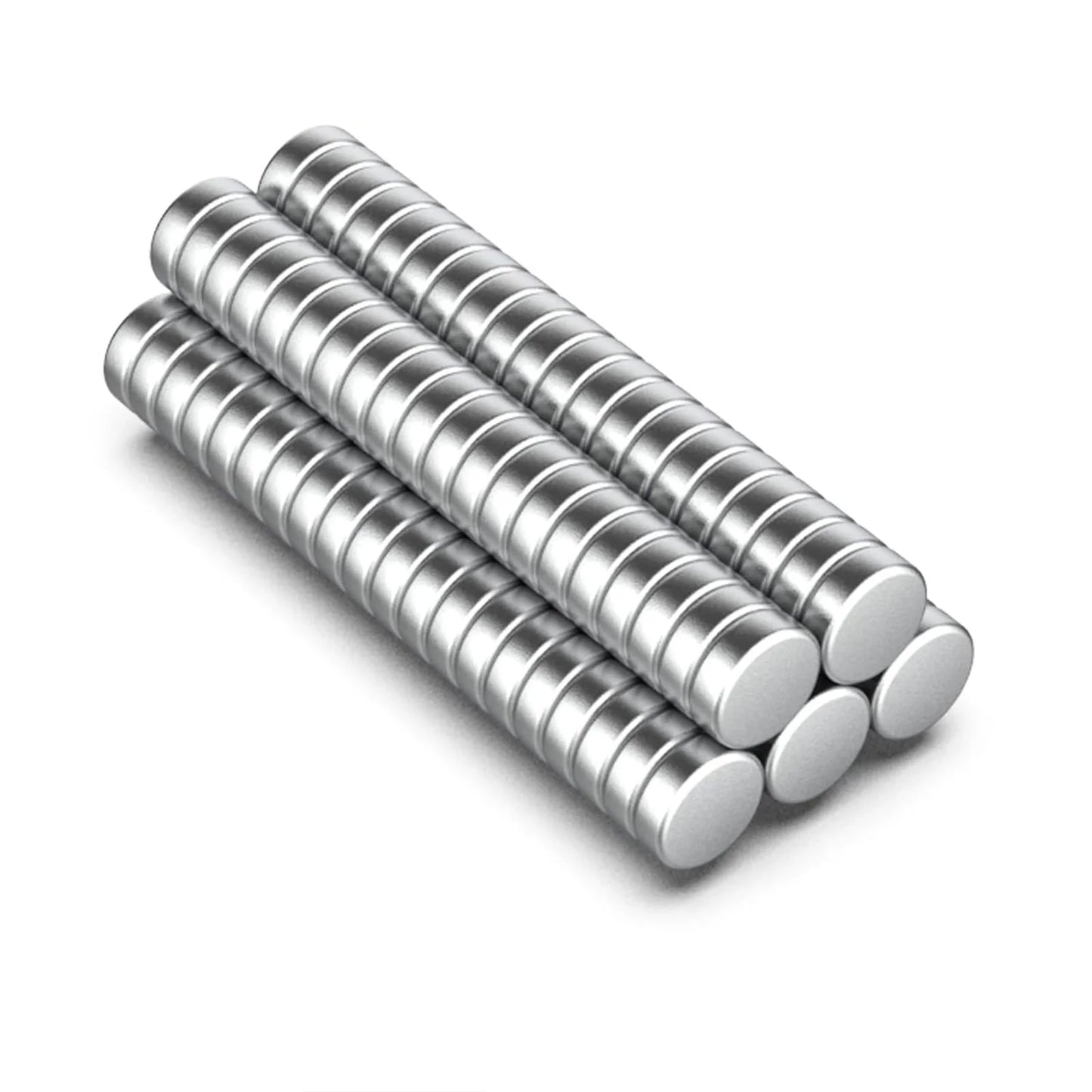 100 Piece 6x2mm Strong Round Magnets for Fridge, DIY, Building, Scientific, Craft, Education