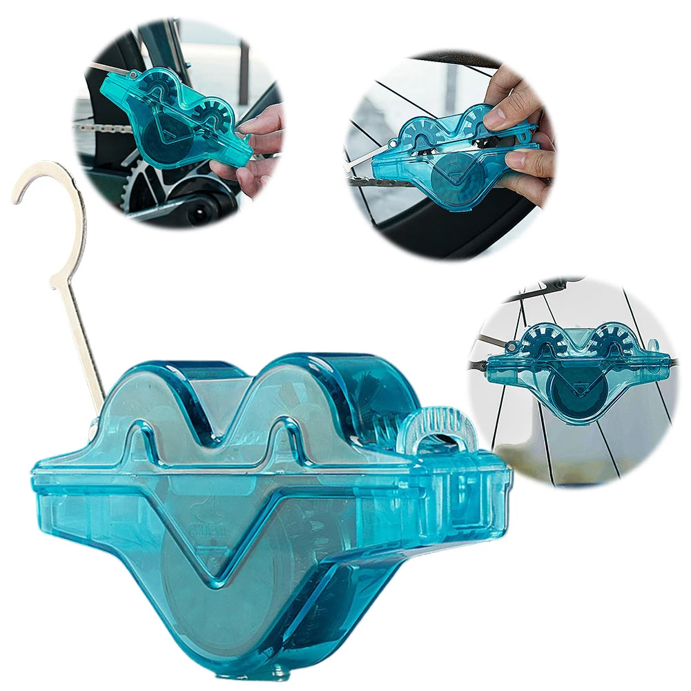 Bicycle Chain Cleaner 3D Chain Brush Wash Tool Portable Bike Protection Oil Bike Chain Scrubber Cycling Chain Brushes Bike Acces