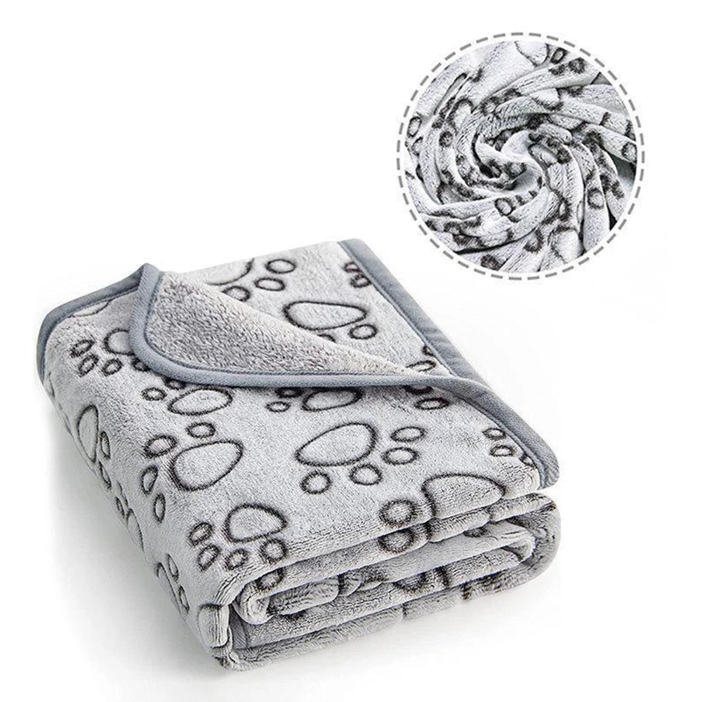 Soft Dog Mat Blanket Washable, Cat Blanket for Indoor Cats Mat Large Medium Small Dog Gifts Puppy Essentials (Grey) Bed