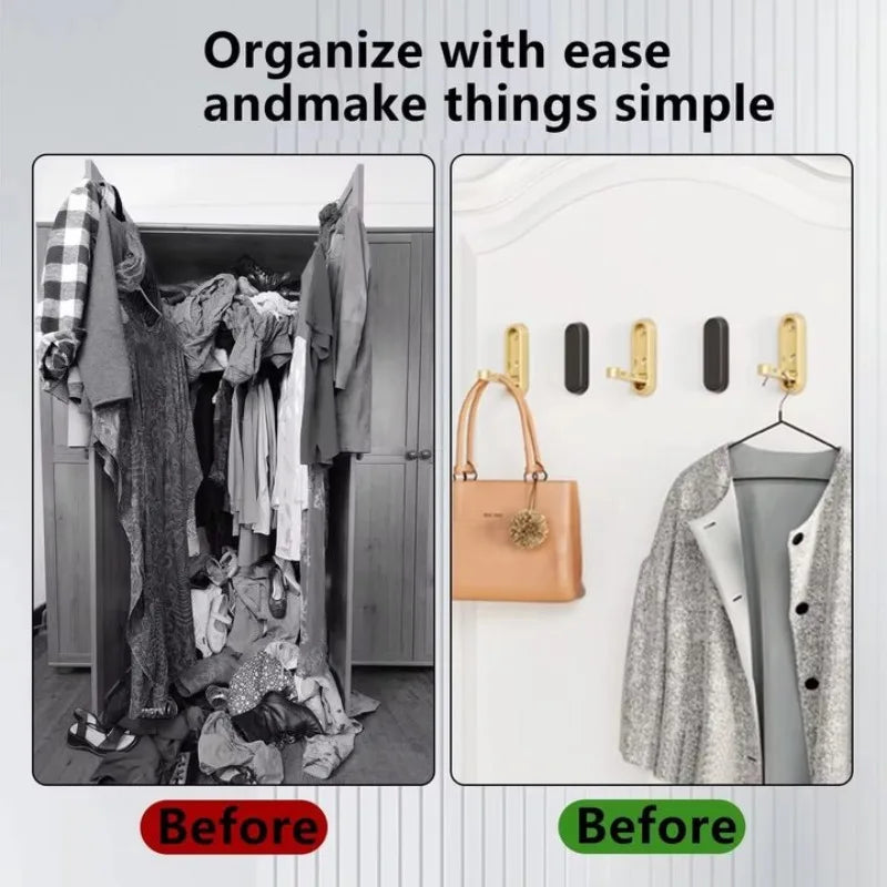 Folding Wall Hooks Towel Coat Hook Stainless Hook for Home and Decoration Kitchen Bathroom Matte Towel Hanger Storage Organizer