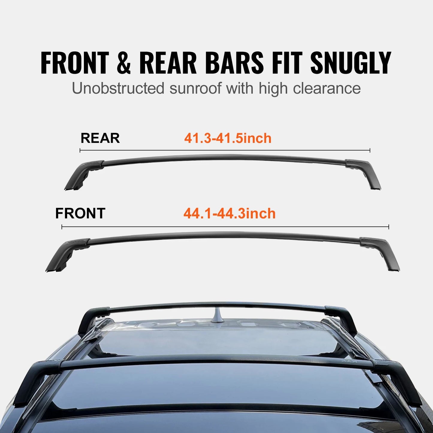 SucceBuy Roof Rack Cross Bars Compatible w/ Toyota RAV4 2019-2023 160lbs Load Capacity Aluminum Anti-Rust Crossbars with Locks