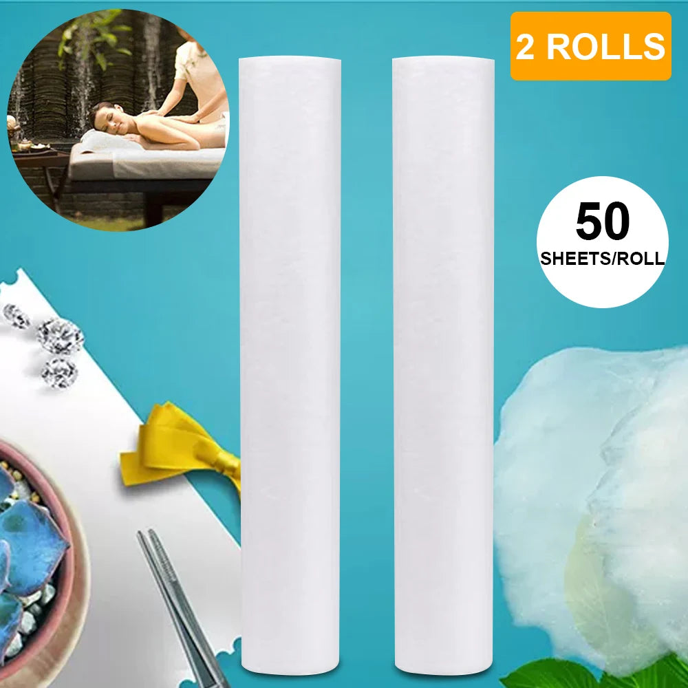50/100/200 Sheets Sheet Disposable Beauty Bed Sheet Non-woven Massage SPA Salon Table Cover
