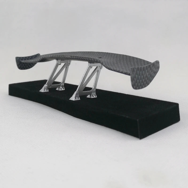 1/10 Scale RC Car Plastic Carbon Fiber Pattern Rear Wing Spolier Drift On Road Touring Model Hobby