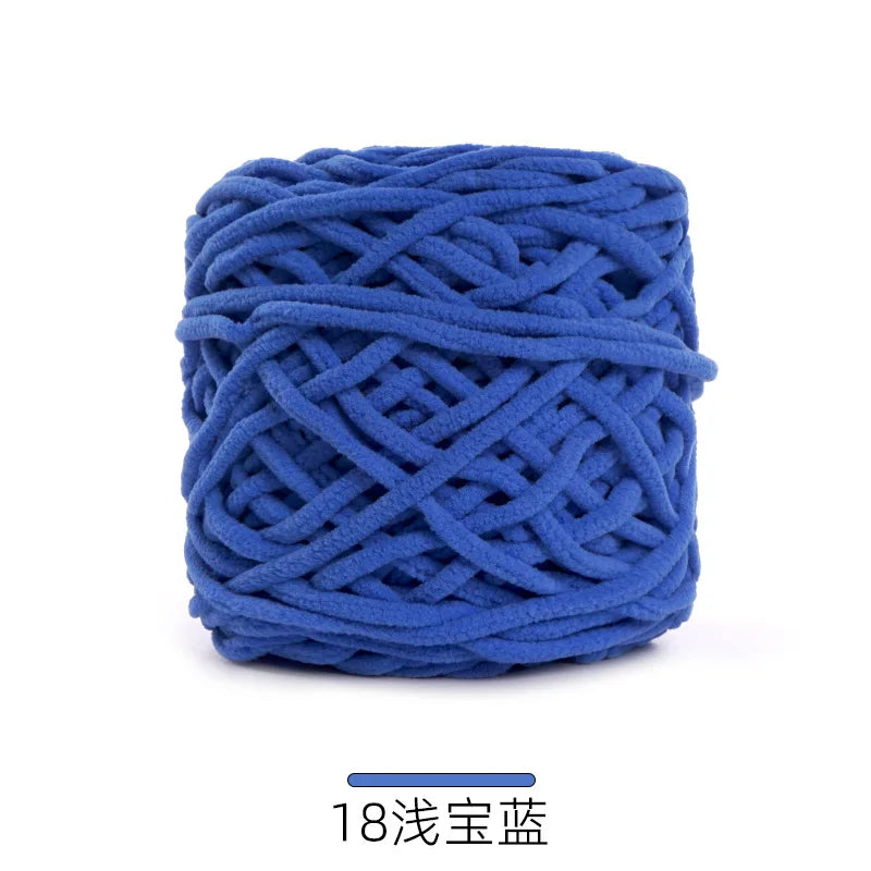 1Pc 50g Thin Velvet yarn for Crocheting Chenille yarn hand knitting Crochet amigrumi slipper line knit sweater blanket thread