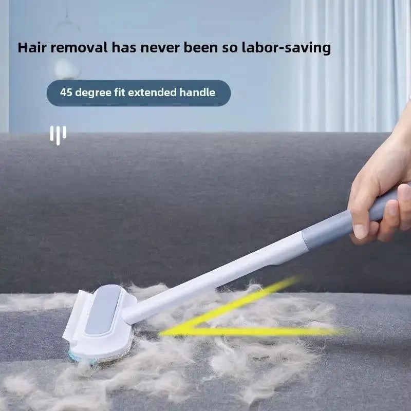 Long Handle Pet Hair Remover Brush Static Cat Hair Cleaner Multi-functional For Carpets Ideal For Cat Furniture Cleaning