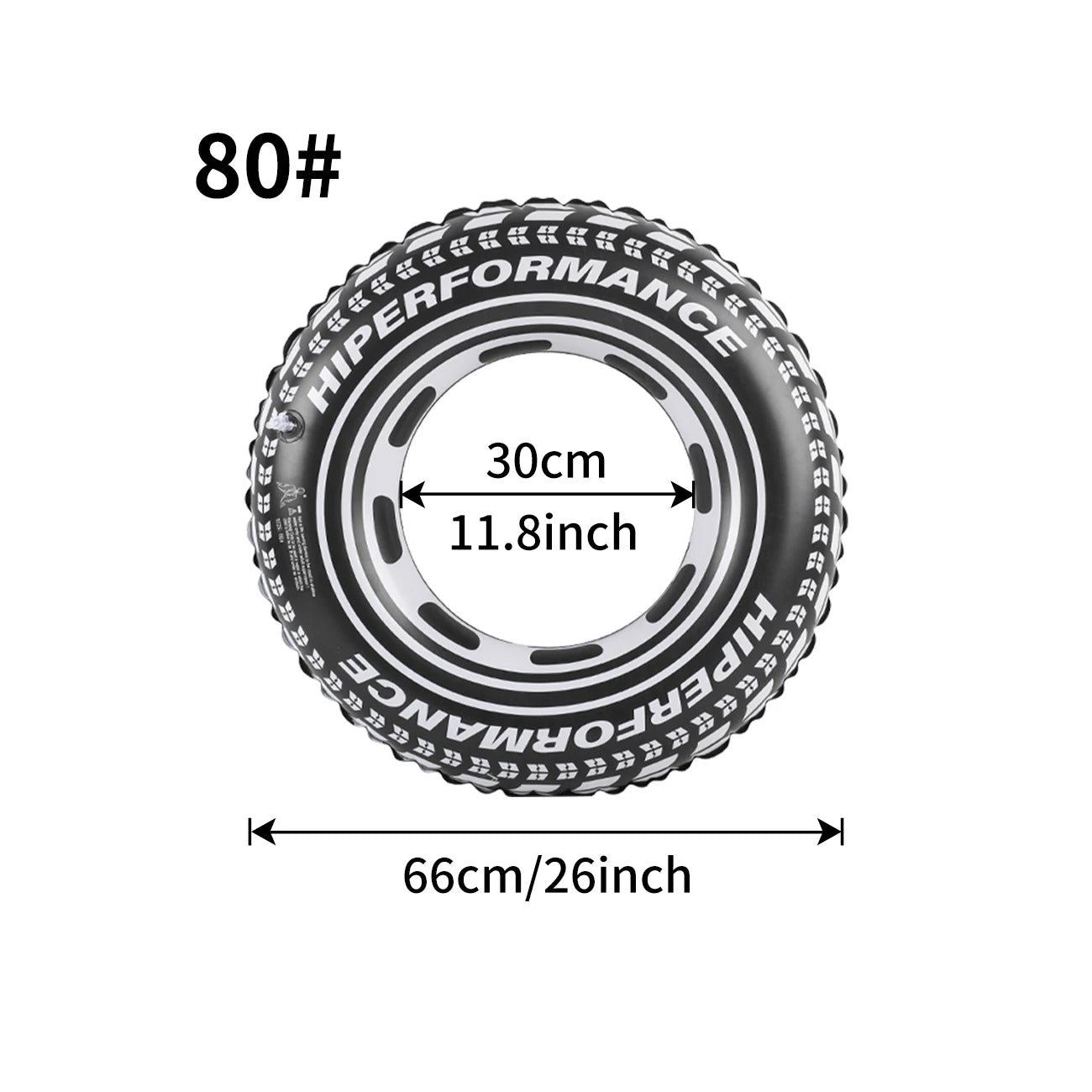1PC Tire Shaped Thickened Pool Float, Simple Floating Ring For Adults In Summer, Suitable For Beach Parties