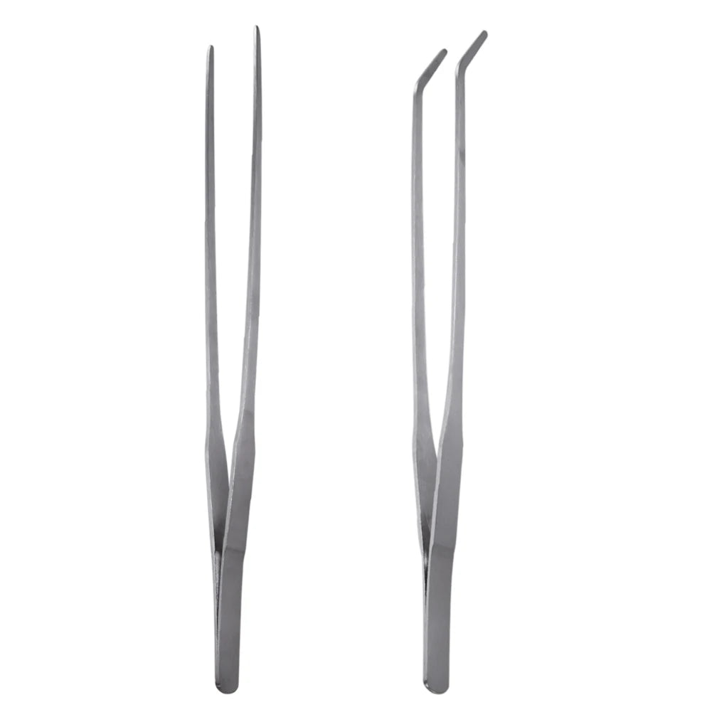 10.5 Inch Reptile Feeding Tongs Stainless Steel Plant Aquascape Tool Ergonomic Fish Tank Long Tweezers for Terrarium Aquarium