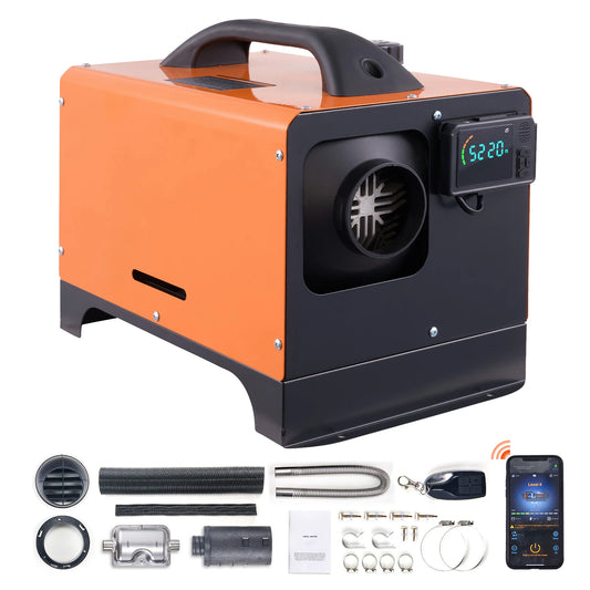 SucceBuy 5/8KW Diesel Air Heater 12V All in One Car Heater with Silence Remote Control for Truck Boat RV Parking Diesel Heater