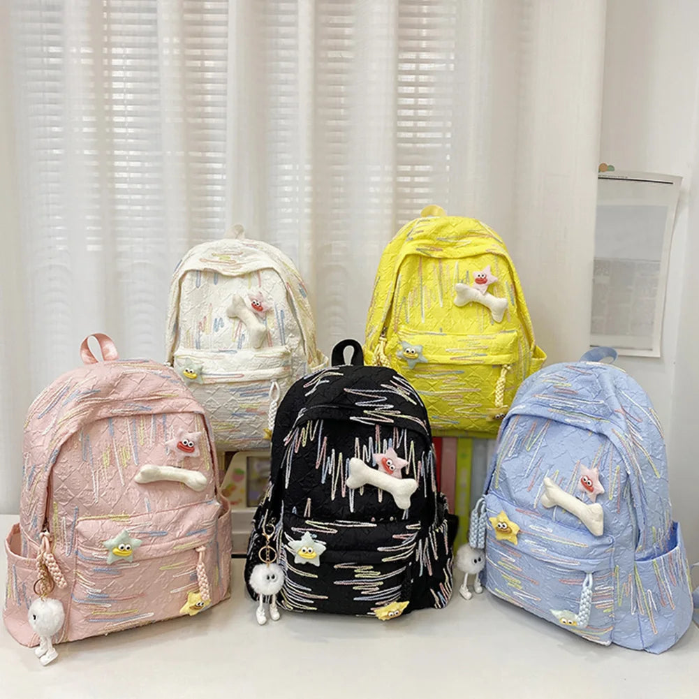 Classic Women Backpack Backpack Large Capacity School Bag with Zipper Laptop Backpack Travel Rucksack for Teen Girls Women