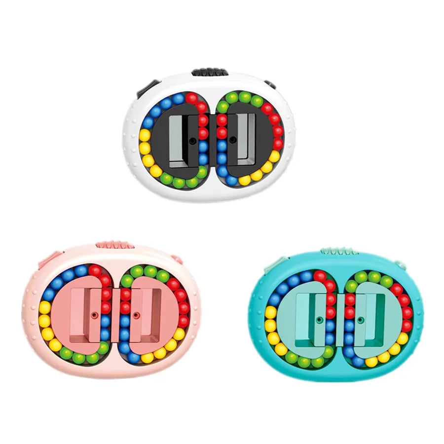 Magic Bean Cube Finger Gyro Rotating Antistress Relieve Anxiety Develop Intelligence Decompression Fidget Toy Adults Kids Gift