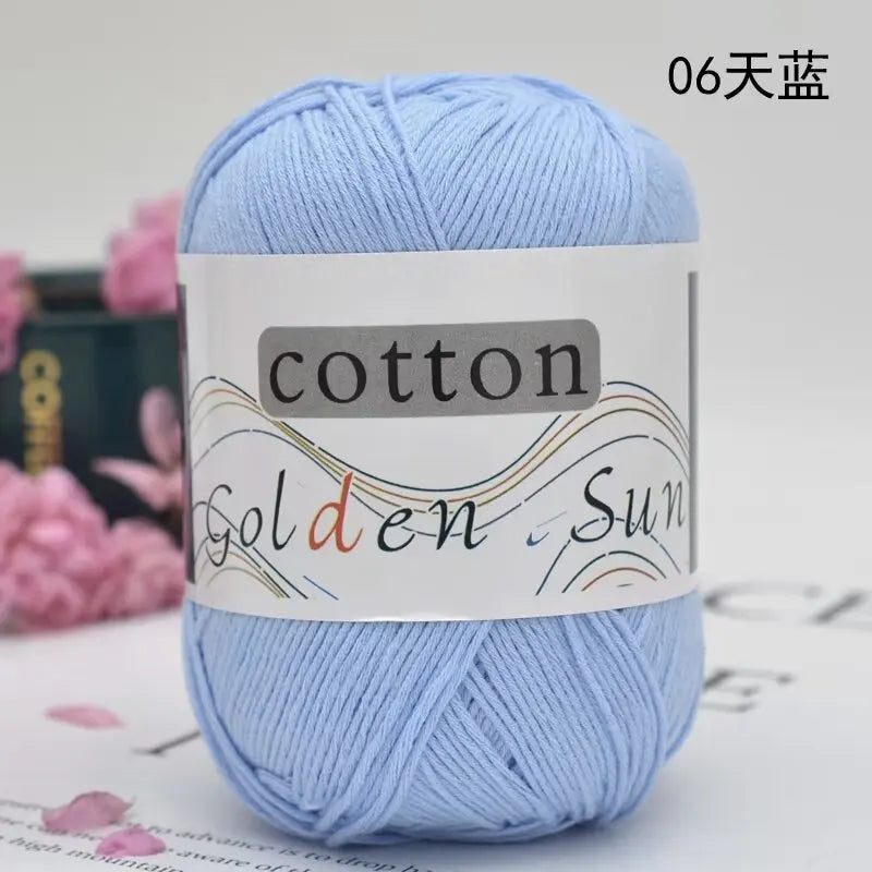 1Pc 50g Hand knitting 100% cotton yarn soft crochet yarn to knit sweater blanket hat line crocheting amigurumi doll bag threads