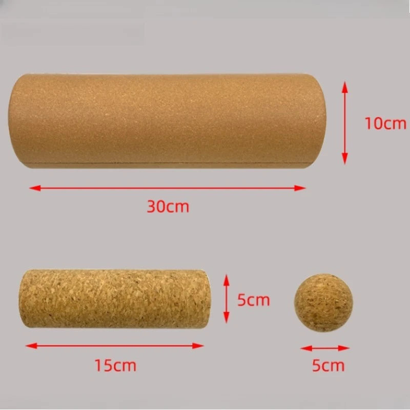 Cork Balance Board Foot Balance Cork Roller Premium Cork Wobble Board for Foot and Ankle Strengthening Yoga Balance Trainer Kit