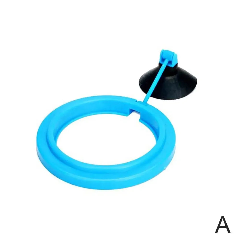 Aquarium Fish Feeding Fish Tank Blue Floating Station Food Tray Feeder Prevent Food Dispersion Fish Pinch with Suction Cup
