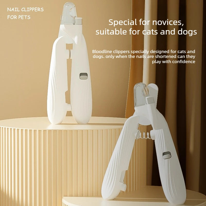 LED Light Pet Nail Clipper - Painless Over-Cut Prevention, Beginner Friendly Pet Grooming Tool Suitable for Cats and Dogs