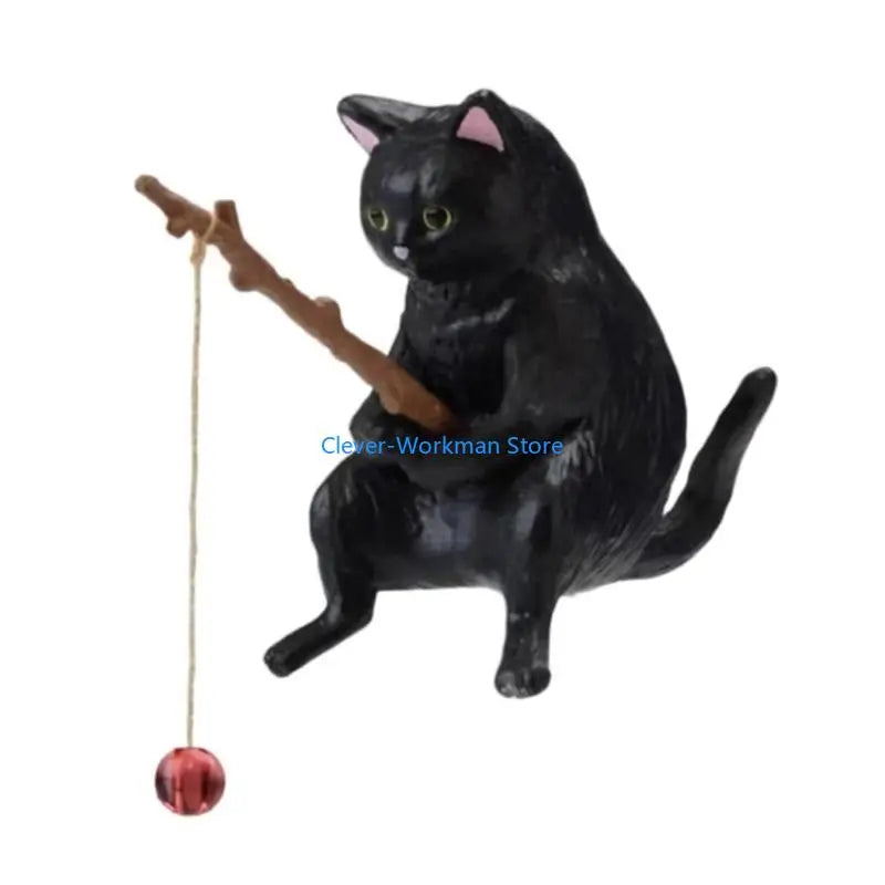 24TD Aquarium Decoration Fishing Ornaments for Fish Animal Resin Figurine