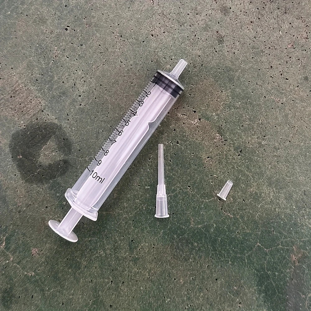 Set of 3Pcs Plastic Syringes, Capacity 1000ml 550ml 350ml 200ml 100ml 60ml 20ml 10ml, Suitable for Laboratory Dispensing Cartri