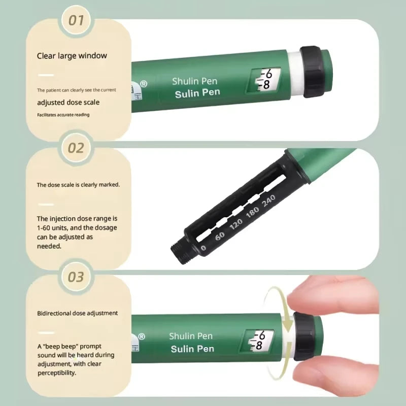 3ml Sanofi Portable Gansulin Pen Insulin Pen Automatic Syringe Is Suitable for Gansulin R/N Refill