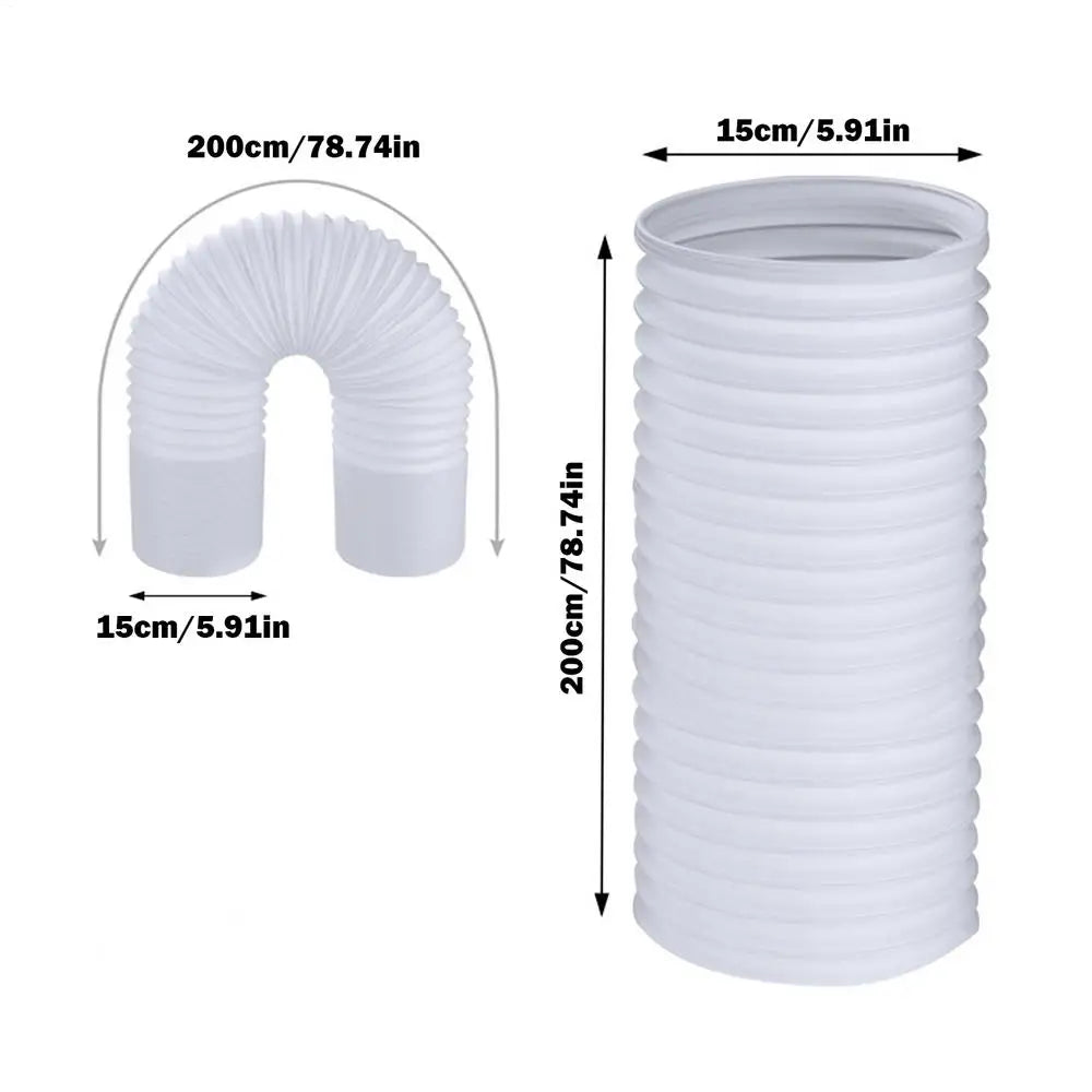 Portable Air Conditioner Exhaust Hose Flexible Conditioner Exhaust Hose Tube Portable Ac Vent Hose Replacement for Mobile AC