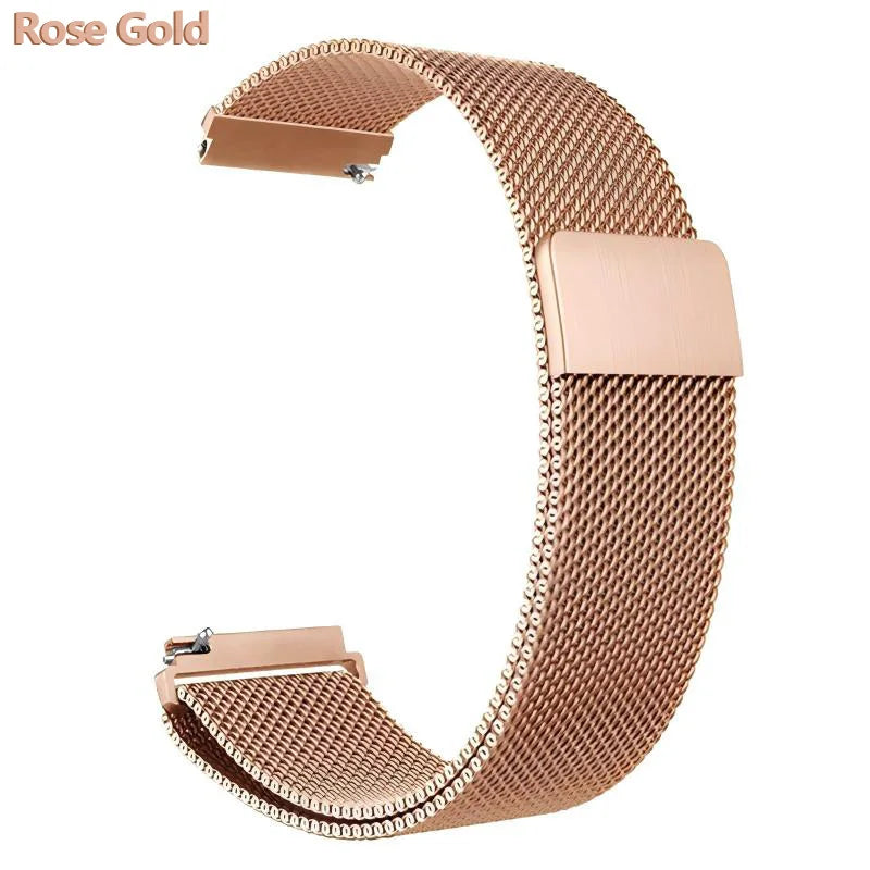 18mm 20mm 22mm Metal Strap For Garmin Vivoactive 3 4 4s 5 6 Band Watch Venu 2 2s 3s SQ Bracelet Venu 4 41mm 45mm Milanese Loop