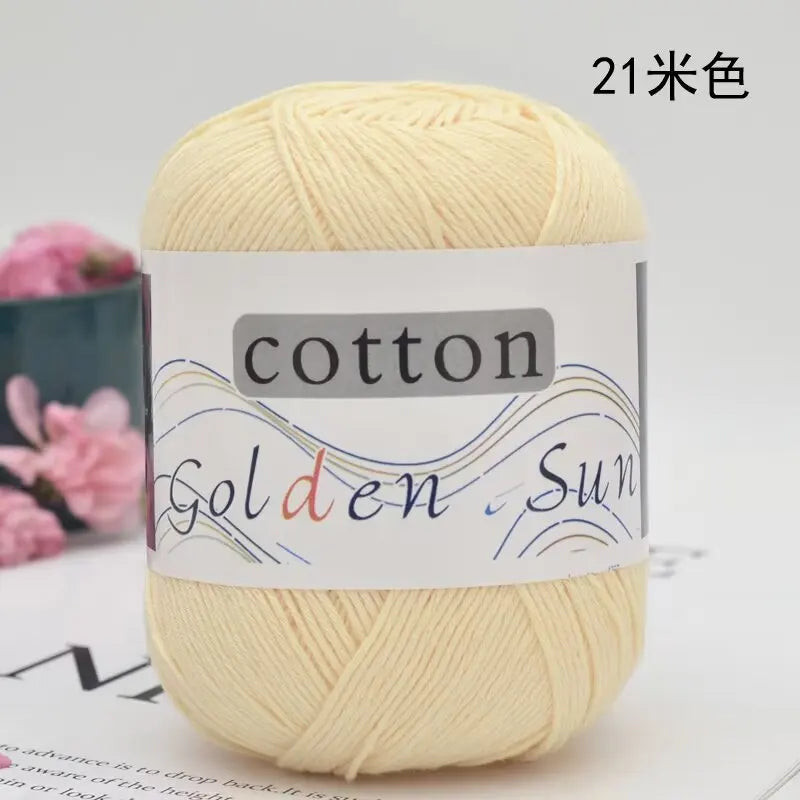 1Pc 50g Hand knitting 100% cotton yarn soft crochet yarn to knit sweater blanket hat line crocheting amigurumi doll bag threads