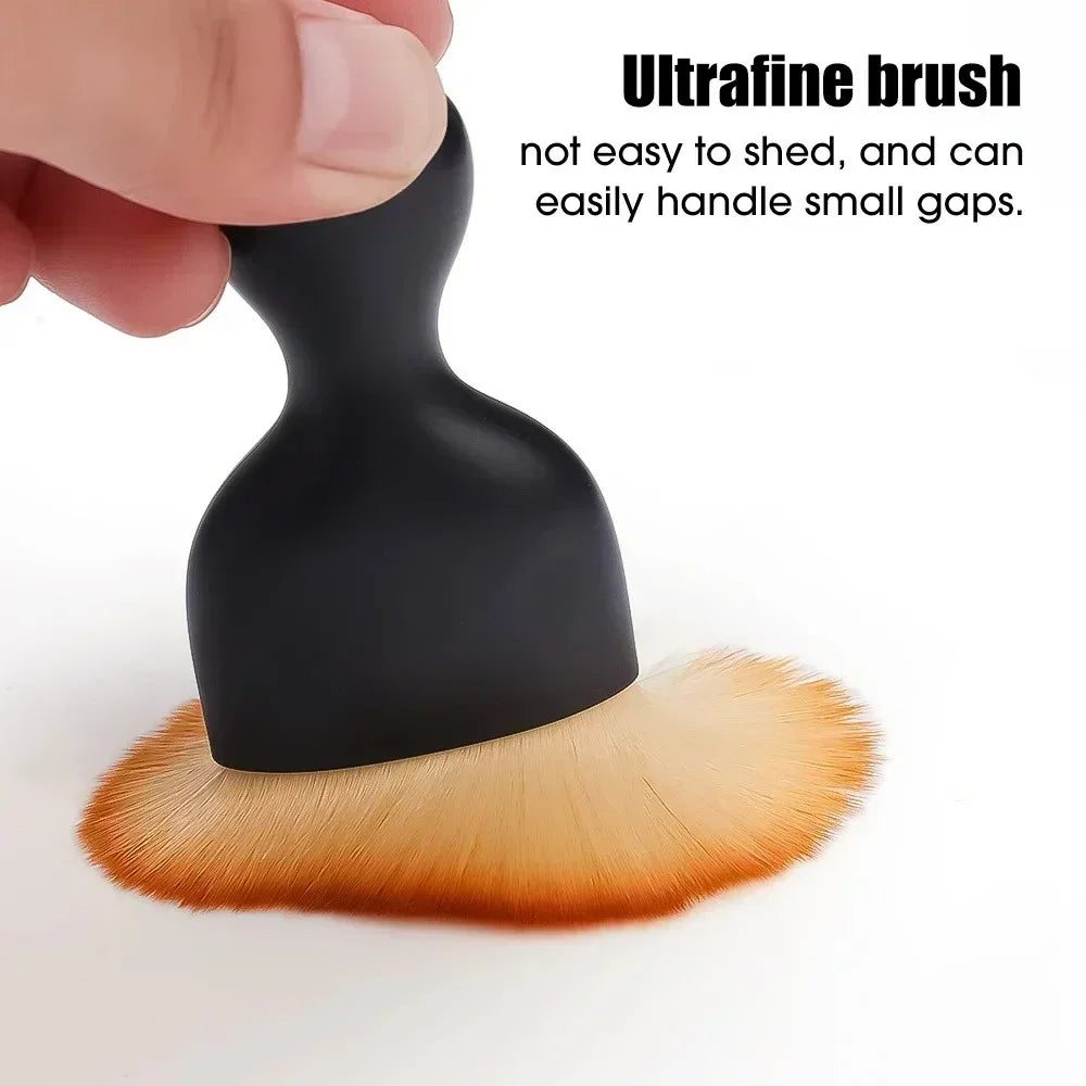1/2pcs Car Interior Cleaning Brush Ultra Soft Curved Design Car Detailing Brush Cleaning Tools Car Gap Dust Sweeping Soft Brush