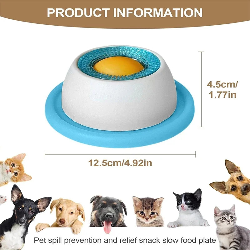 Dental Health Lick Mat Slow Feeder Food Dispenser For Puppy Training Mental Enrichment Toys For Pet Dog Cat With Non-Slip Base