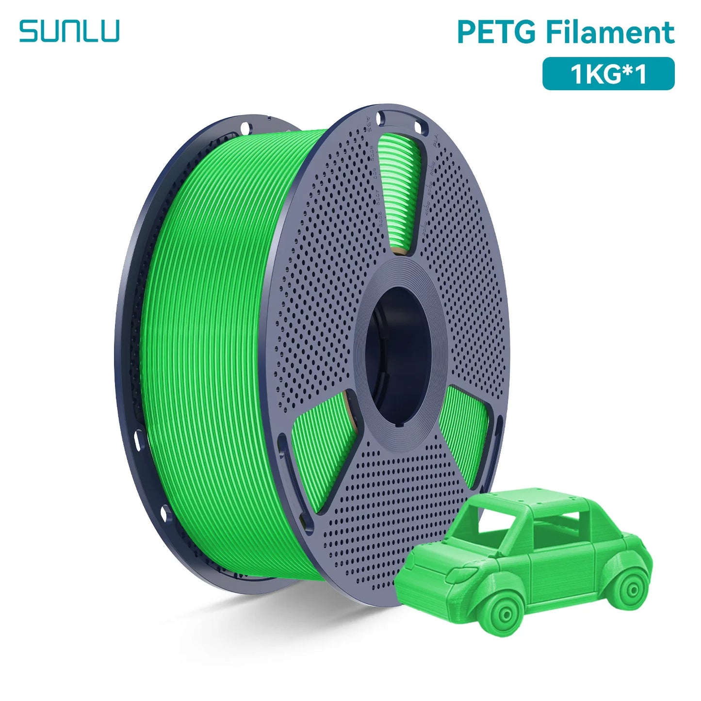 SUNLU PETG 3D Printer Filament 1.75mm High transparency White Color Tolerance+/-0.02mm for DIY gift printing fast shipping