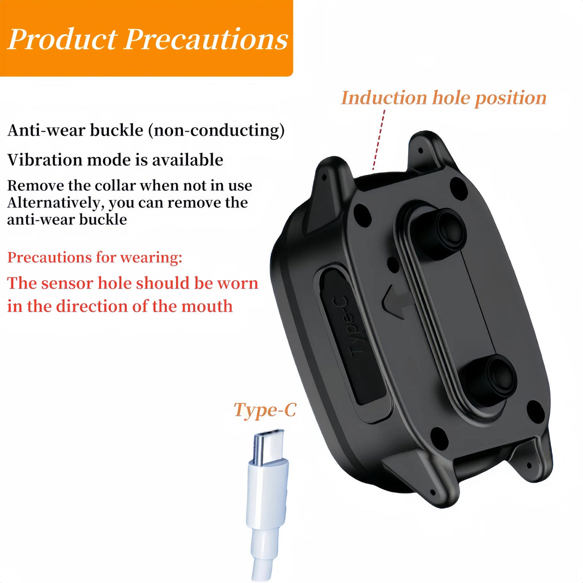 Automatic Anti Barking Dog Collar,IP67 Waterproof, Rechargeable Type-C Bark Stopper,Stop Barkin,Electric Training Collar for Dog