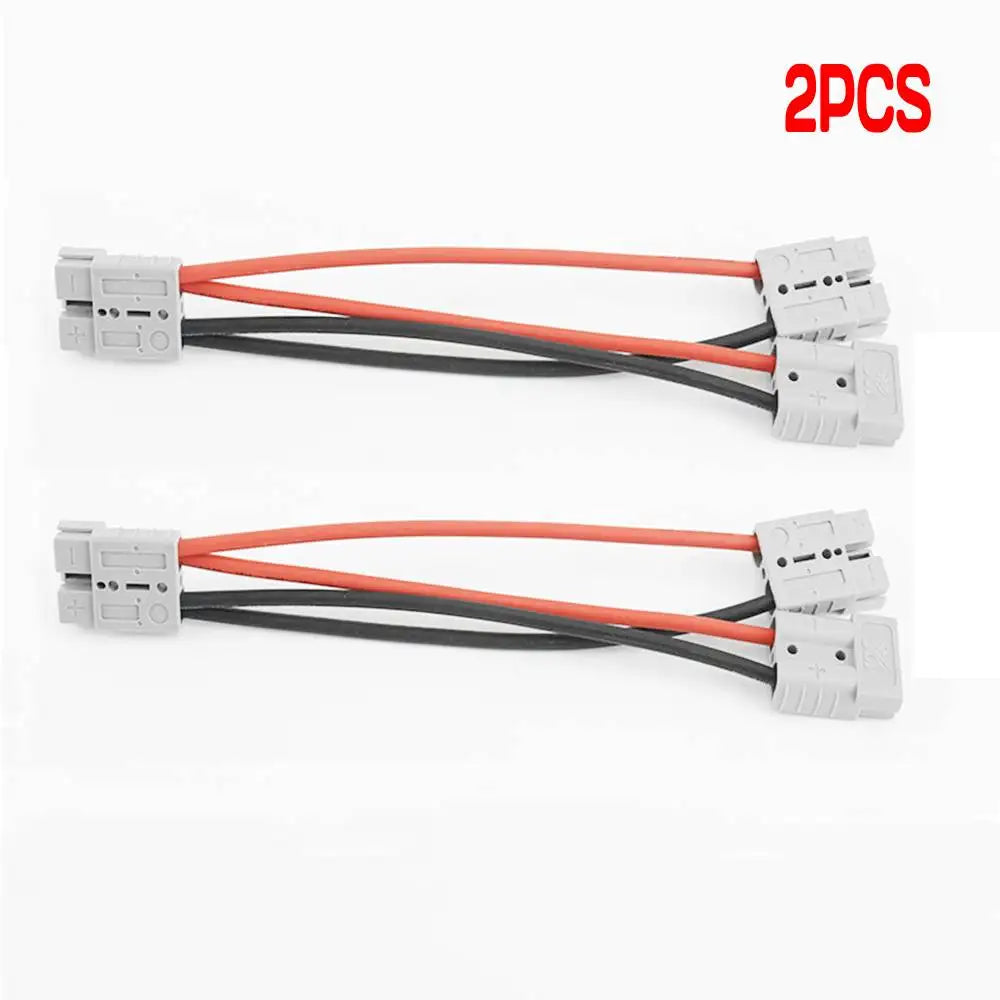 1/2pcs 50 Amp Genuine Anderson Plug Connector Double Y Adaptor 6mm Automotive Cable New