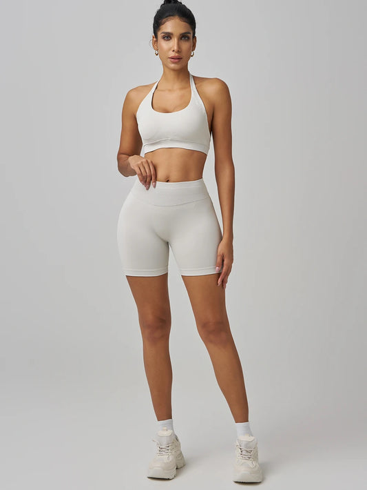 Yoga set (top+shorts) gym yoga clothing woman clothing clothing fitness gym clothes sports clothing