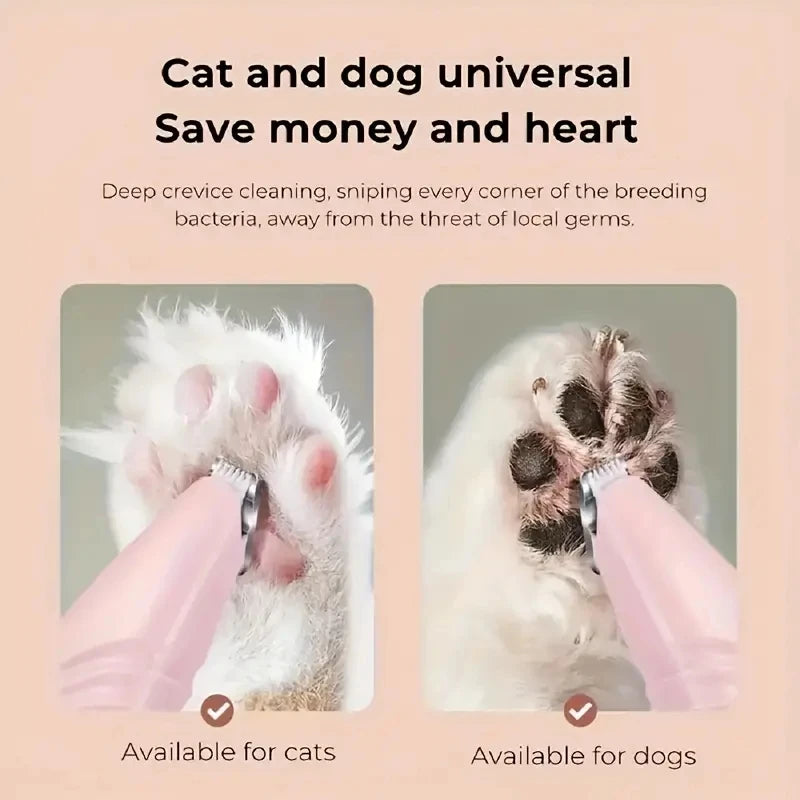 1 Non Battery Pet Shaver Electric Clipper Suitable for Cats and Dogs. It Can Be Used to Shave Foot Hair, Buttocks Hair, Eyes Hai