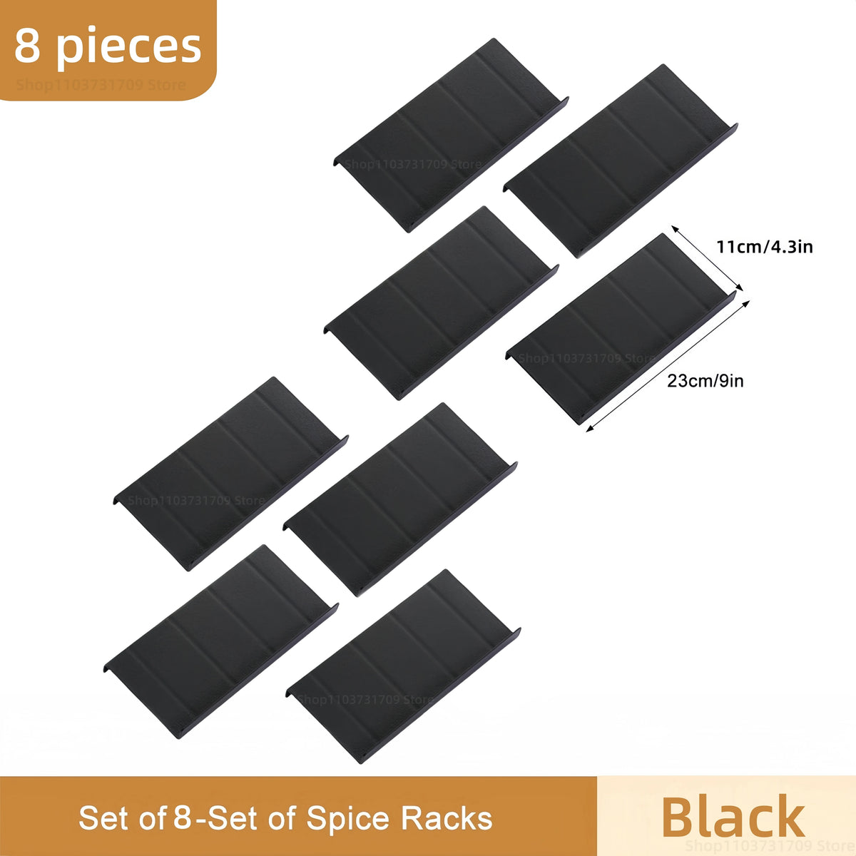 Spice Drawer Organizer Adjustable Spice Rack for Spice Jars 4 Layers Kitchen Spice Drawer Shelf Cabinet Pantry Kitchen Organizer