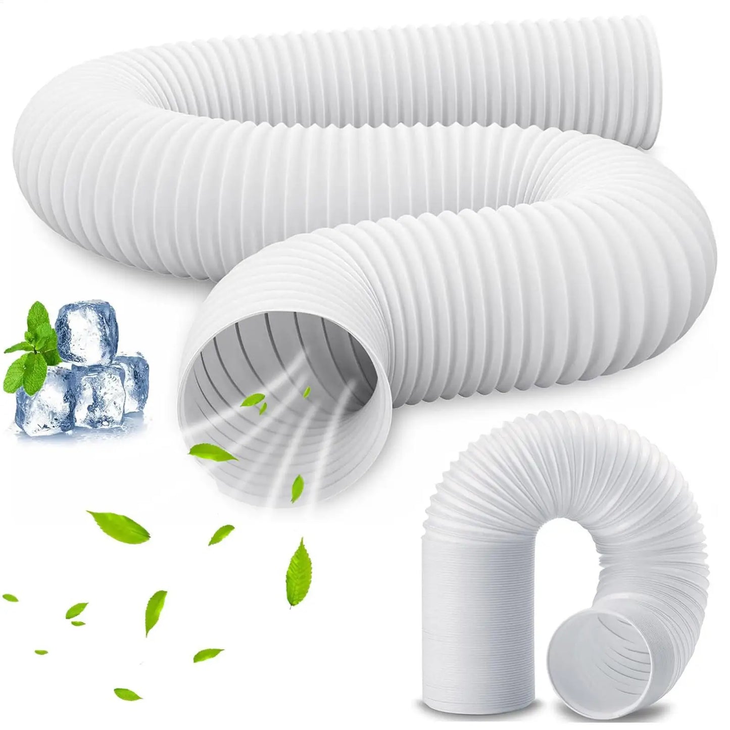Portable Air Conditioner Exhaust Hose Coupler Air Conditioner Hose Connector Fit 5.1in 5.9in Diameter Pipe Joint for Living Room
