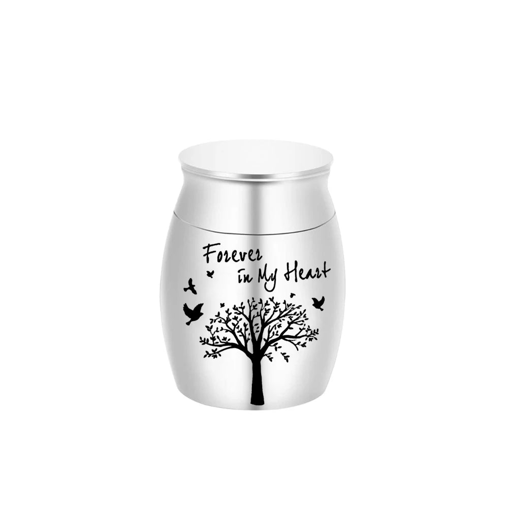 7 Colors Small Keepsake Urn for Human Ashes Tree of Life Cremation Urns Mini Urns Perfect Aluminum alloy Memorial Ashes Holder